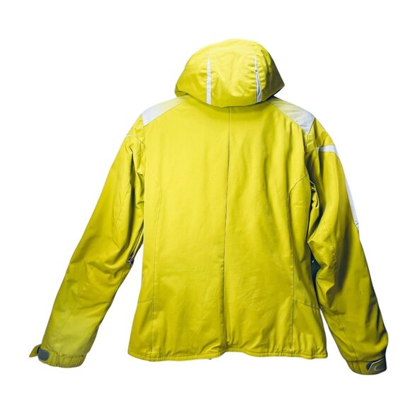 Descente Womens Hi-Viz Yellow Ski Jacket Coat 6 Hood Titan Thermo D1-9622 Snow - Picture 2 of 16
